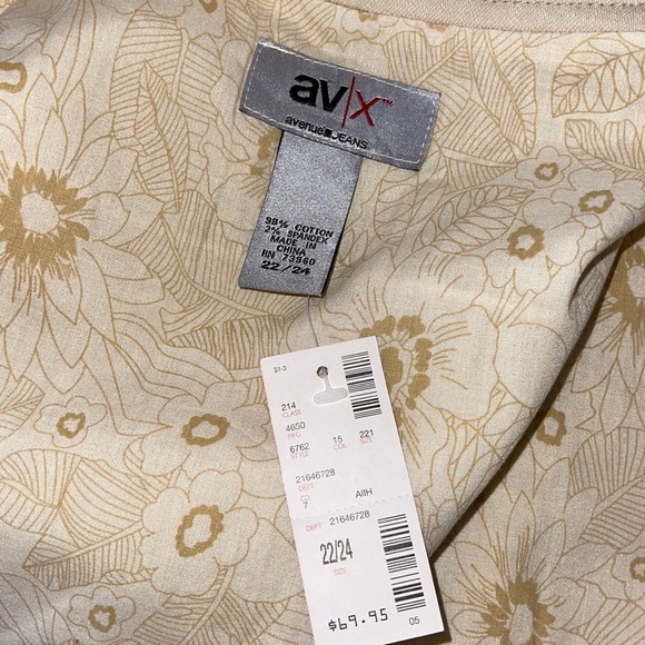 New Avenue AV/X Khaki Denim Embellished Jewel Trim Jacket - Picture 16 of 16